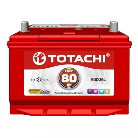 Totachi D26L prémium akkumulátor, 12V 80Ah 700A, japán, J+