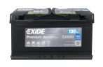 12V 100Ah autó akkumulátor jobb+ Exide Premium EA1000