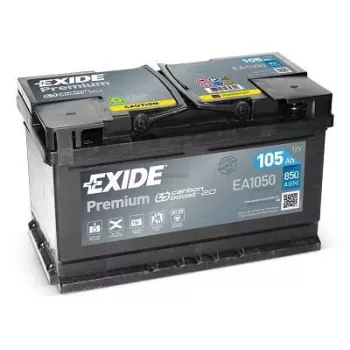   Exide Premium EA1050 akkumulátor, 12V 105Ah 850A J+ EU, magas