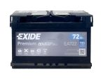 Exide Premium 12V 72Ah 720A jobb+