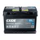 12V 77Ah autó akkumulátor Exide Premium jobb+ 