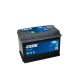 12v 74ah autó akkumulátor Exide Excell 278x175x190 bal+