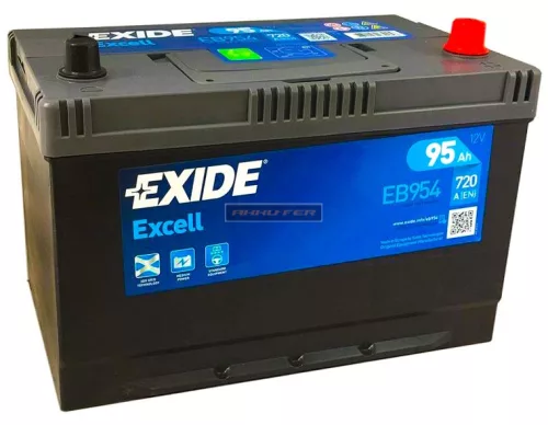 Exide Excell 95Ah 720A Jobb+  japán kivitelű autó akkumulátor