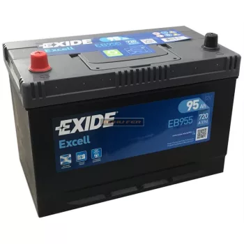   Exide Excell 95Ah 720A bal+ ázsia kivitelű autó akkumulátor