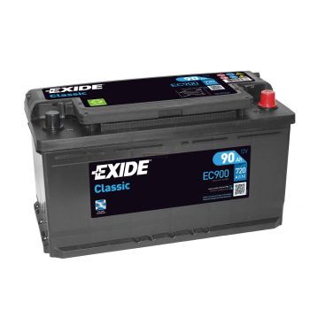 Exide Classic autó akkumulátor 12V 90Ah jobb+ EC900