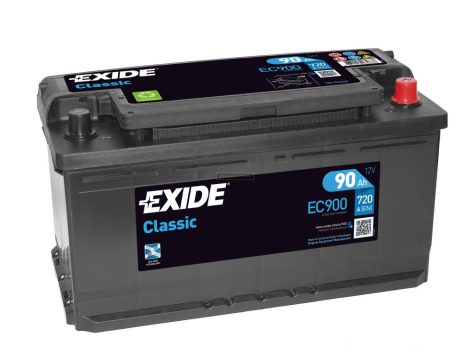 Exide Classic autó akkumulátor 12V 90Ah jobb+ EC900