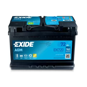 Exide Start Stop AGM akkumulátor 12V 72Ah 760A jobb+