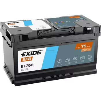Exide EFB akkumulátor 12V 75Ah jobb+ 730A