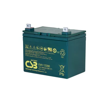 Zselés akkumulátor CSB EVH12390 (12V/39Ah)