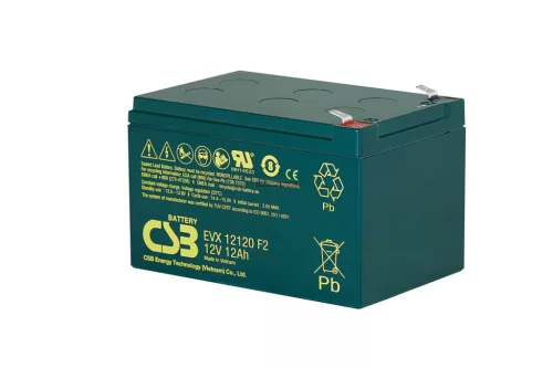Zselés akkumulátor CSB EVX12120 F2 (12V/12Ah)