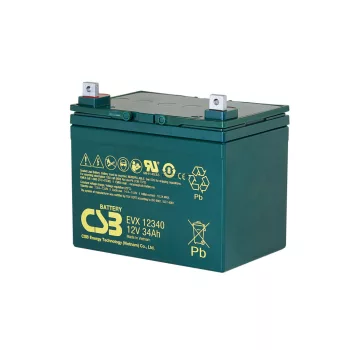 Zselés akkumulátor CSB EVX12340 (12V/34Ah)