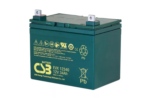 Zselés akkumulátor CSB EVX12340 (12V/34Ah)