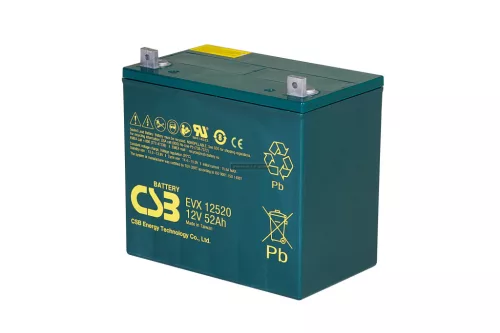 Zselés akkumulátor CSB EVX12520 (12V/54Ah)