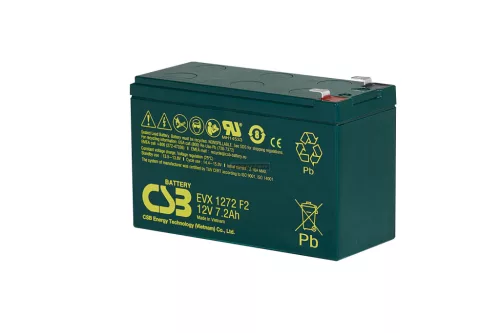 Zselés akkumulátor CSB EVX1272 F2 (12V/7,2Ah)