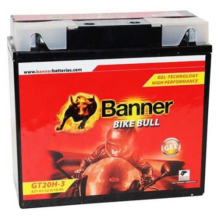 Banner Bike Bull GEL motorkerékpár-akkumulátor, GT20H-3