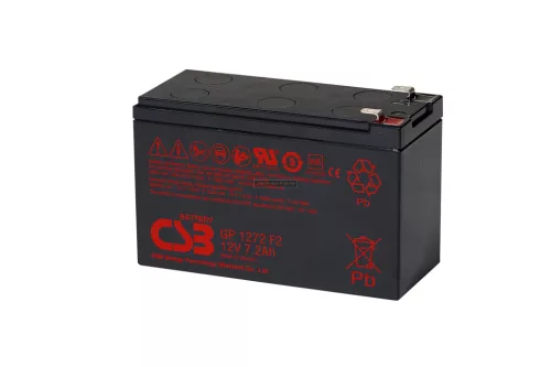 Zselés akkumulátor CSB GP1272 F2 (12V/8,24Ah/35W)