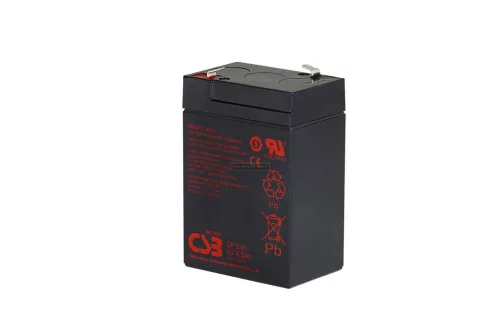 Zselés akkumulátor CSB GP645 (6V/4,58Ah)