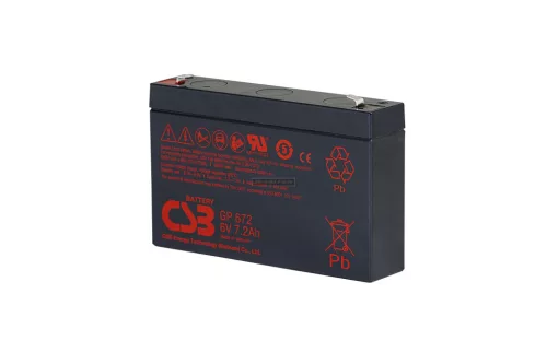 Zselés akkumulátor CSB GP672 (6V/8,4Ah)