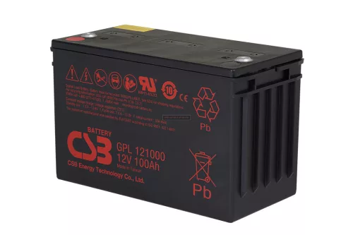 Zselés akkumulátor CSB GPL121000 (12V/103,8Ah)