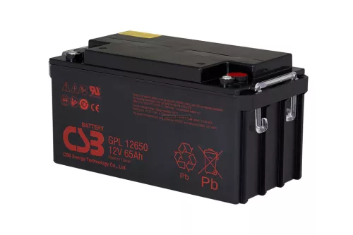 Zselés akkumulátor CSB GPL12650 (12V/70,4Ah)