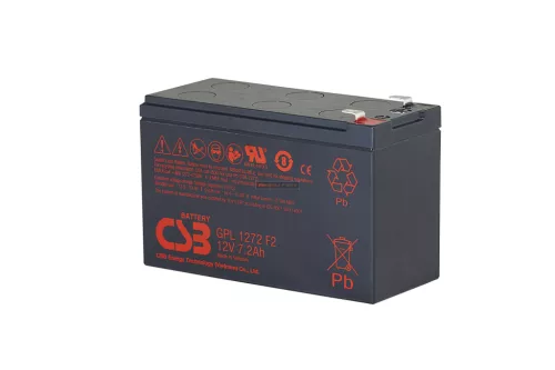 Zselés akkumulátor CSB GPL1272F2 (12V/7,32Ah)