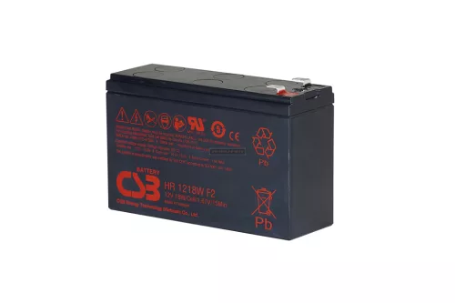 Zselés akkumulátor CSB HR1218W F2 (12V/4,2Ah)