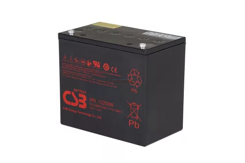 Zselés akkumulátor CSB HRL12200W (12V 55Ah)