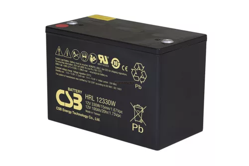 Zselés akkumulátor CSB HRL12330W (12V 101Ah)