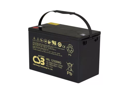 Zselés akkumulátor CSB HRL12330WG (12V 101Ah)