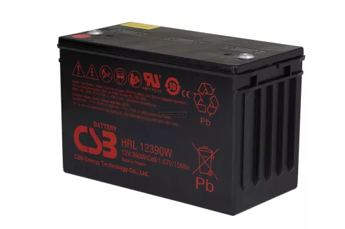 Zselés akkumulátor CSB HRL12390W (12V 112Ah)