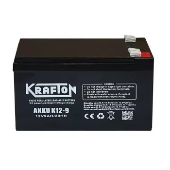 Krafton riasztó akkumulátor 12V 9Ah