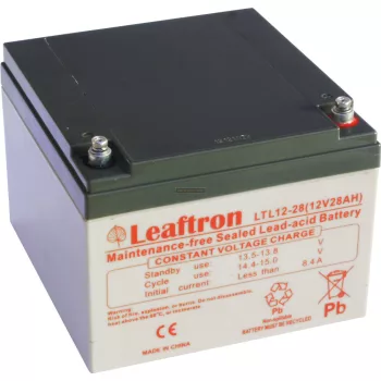 Zselés akkumulátor Leaftron LTL12-28 (12V 28Ah)