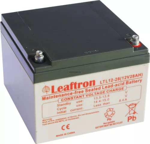 Zselés akkumulátor Leaftron LTL12-28 (12V 28Ah)