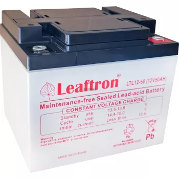 Zselés akkumulátor Leaftron LTL12-50 (12V/50Ah)