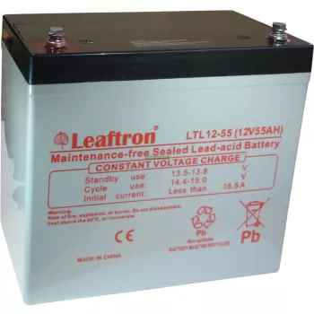 Zselés akkumulátor Leaftron LTL12-55 (12V 55Ah)