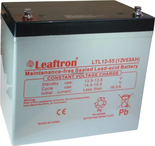 Zselés akkumulátor Leaftron LTL12-55 (12V 55Ah)