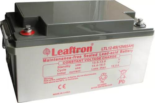Zselés akkumulátor Leaftron LTL12-65 (12V 65Ah)