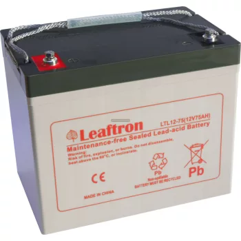 Zselés akkumulátor Leaftron LTL12-75 (12V 75Ah)