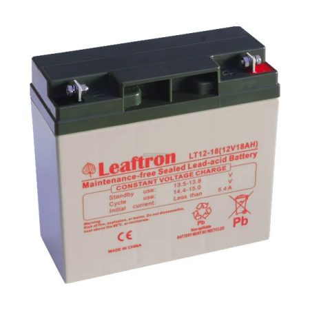 Leaftron 12V 18Ah zselés kerékpár akkumulátor 
