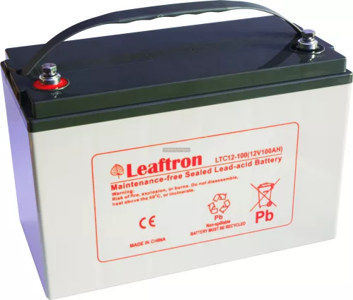 Zselés akkumulátor Leaftron LTC12-100 (12V 100Ah)