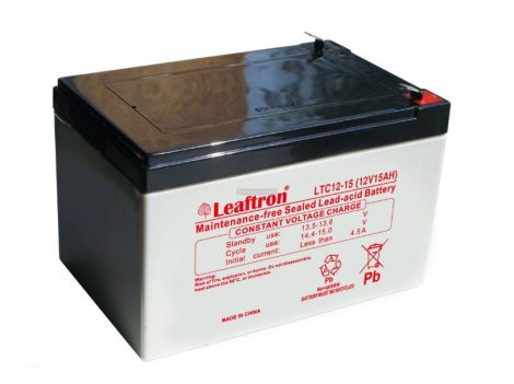 Leaftron 12V 15Ah zselés akkumulátor