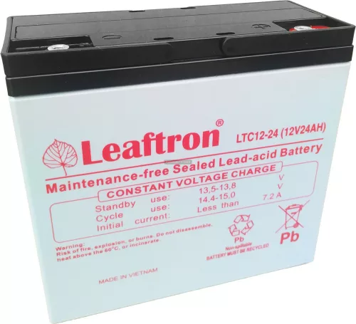 Zselés akkumulátor Leaftron LTC12-24 (12V 24Ah
