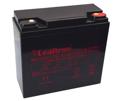 Leaftron 12V 24Ah ciklikus zselés akkumulátor
