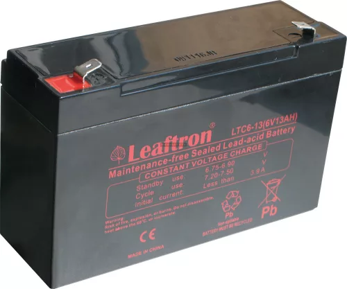Zselés akkumulátor Leaftron LTC6-13 T2 (6V 13Ah)