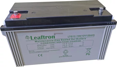Zselés akkumulátor Leaftron LTG12-120 (12V/120Ah)