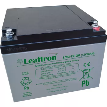 Zselés akkumulátor Leaftron LTG12-26 (12V/26Ah)