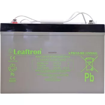 Zselés akkumulátor Leaftron LTG12-90 (12V/90Ah)