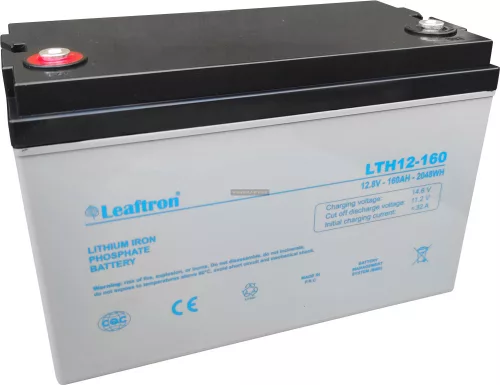 Lítium akkumulátor Leaftron LTH12-160 Lithium (12V/160Ah)