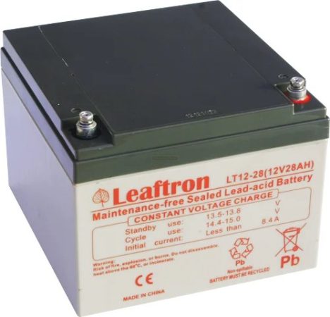 Leaftron LTL 12V 28Ah zselés akkumulátor