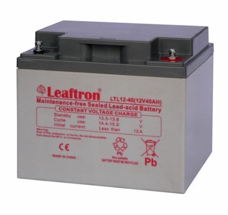 Leaftron zselés akkumulátor 12V 40Ah LongLinfe